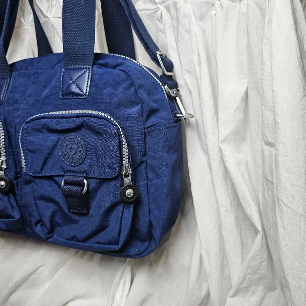 Kipling Blue Bag Monkey Lightweight Nylon New with tags MSRP $114 - Picture 5 of 9